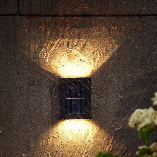 Floroux | Lampe murale extérieure LED solaire au design moderne