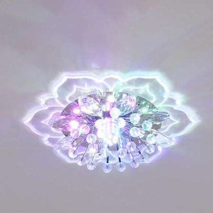 Floroux LED Crystal Ceiling Light | Flower Shape | Modern Design | Energy Saving | Decorative Lighting
