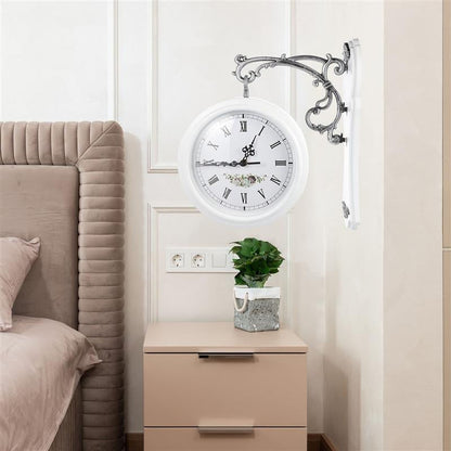 Floroux horloge murale double