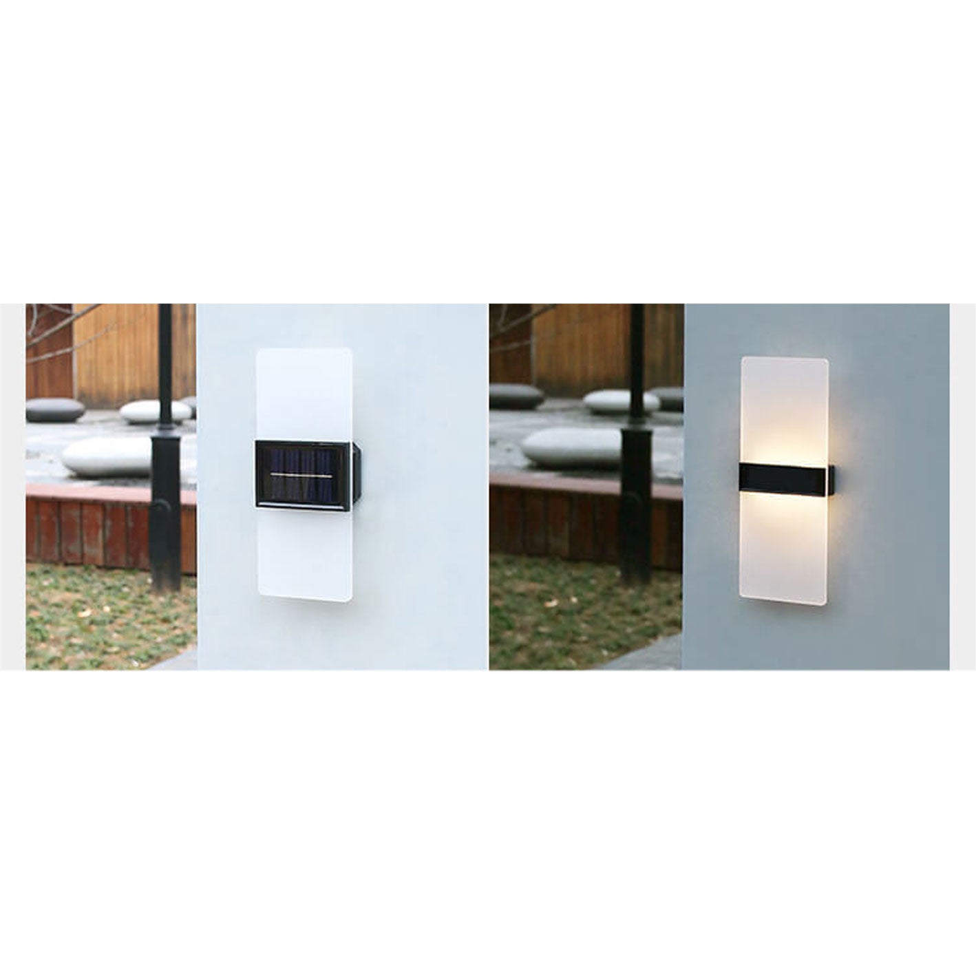 Floroux Lampe Murale Solaire LED | Résistante aux Intempéries | Éclairage Extérieur Alimenté par Solaire | Décor de Jardin & Terrasses