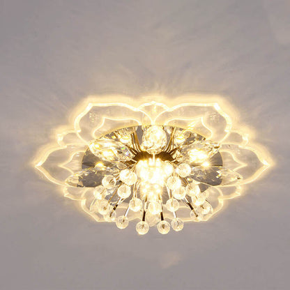 Floroux LED Crystal Ceiling Light | Flower Shape | Modern Design | Energy Saving | Decorative Lighting