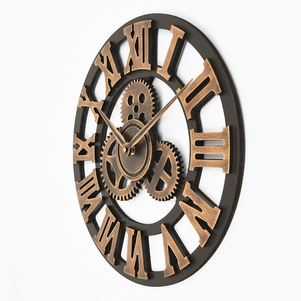 Horloge murale dorée luxueuse Floroux