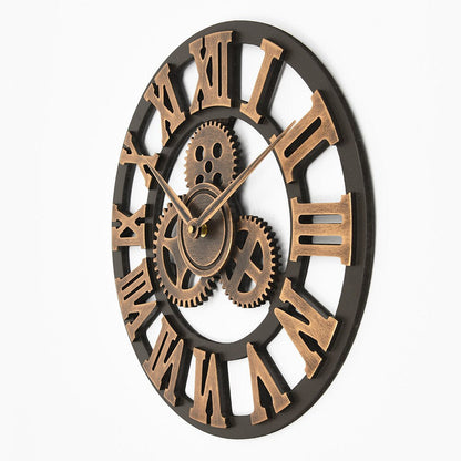 Horloge murale dorée luxueuse Floroux