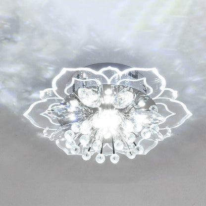 Floroux LED Crystal Ceiling Light | Flower Shape | Modern Design | Energy Saving | Decorative Lighting