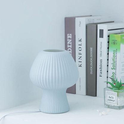 Lampe de table nocturne LED en verre vintage en forme de tulipe