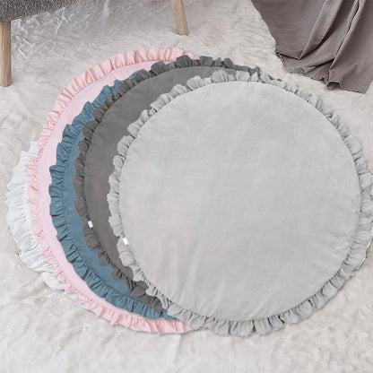 CozyCotton Tapis Rond – Tapis de Jeu et de Rampement Doux