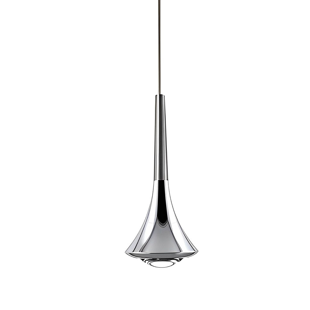 Floroux Design Nordic Suspension | Forme en goutte d'eau | Lumière LED élégante pour salle à manger et salon | En noir, or et chrome