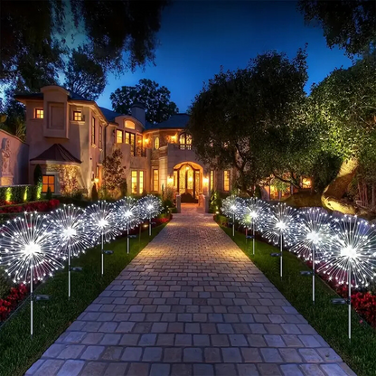 Feu d'artifice lumineux | 60 LEDs pour une décoration de jardin magique
