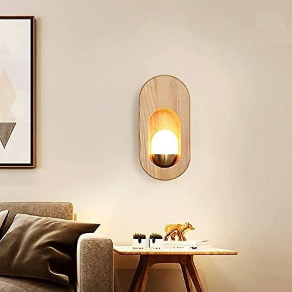 Floroux - Applique LED moderne en bois massif
