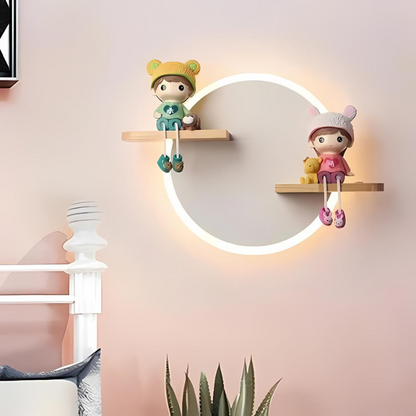 Floroux - Lampe murale nordique magique pour une chambre d'enfant enchanteresse