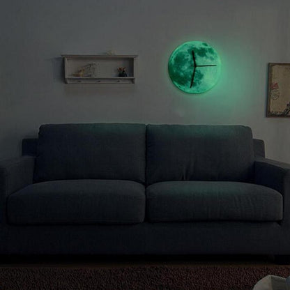 Horloge murale lune lumineuse – Éclairage élégant et affichage de l'heure