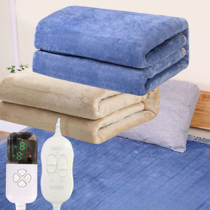 Floroux - Couverture chauffante électrique en flanelle confortable et imperméable