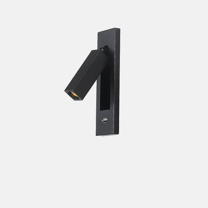 Floroux Applique Murale LED Minimaliste | Design Rectangulaire en Aluminium | Avec Interrupteur et Option USB