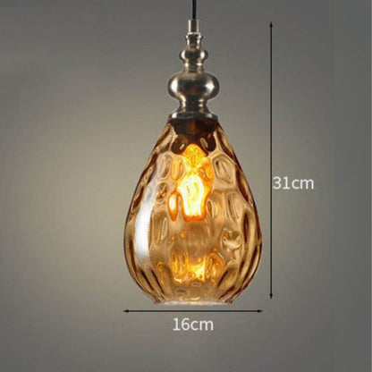 Floroux - Petit lustre en cristal en verre