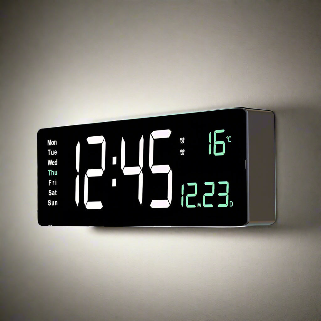 Horloge numérique en acrylique coloré - Apportez de la couleur à votre intérieur !