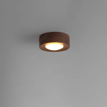LumiNoyer - Lampe de plafond en noyer LED
