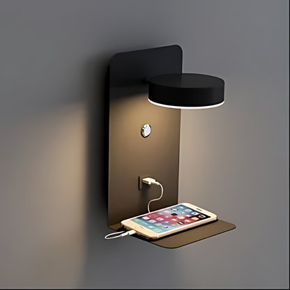 Floroux - Applique murale moderne avec fonction de charge USB et design élégant