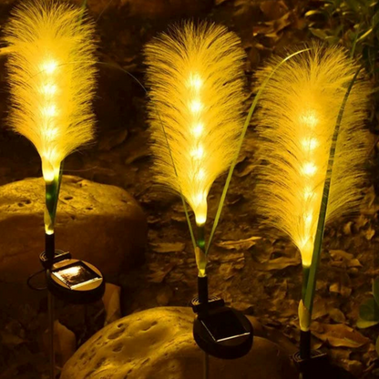 Floroux | Lampes solaires à fibres optiques décoratives pour jardins