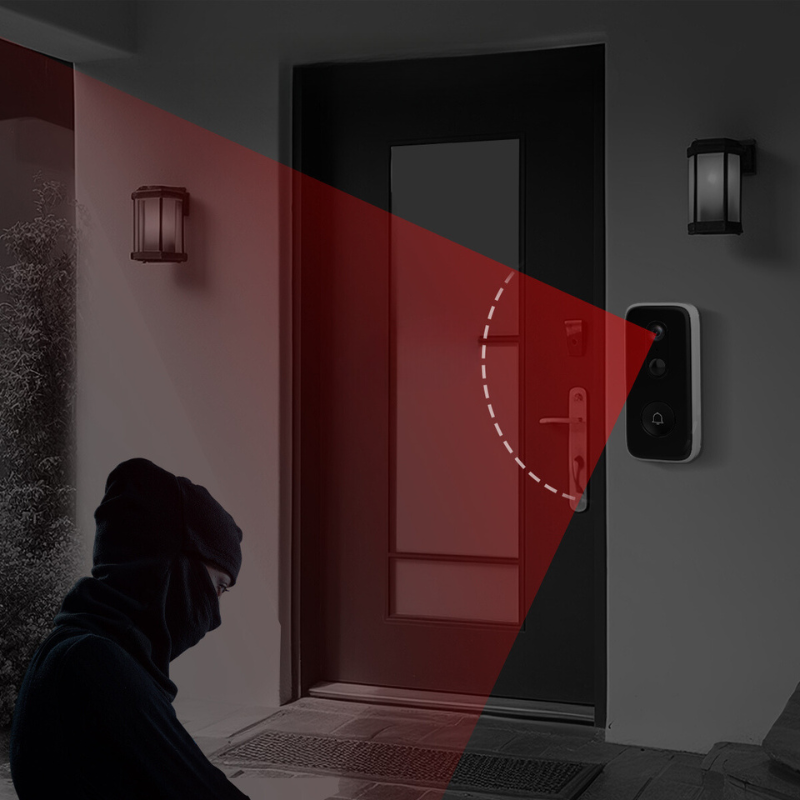 CameraPorte – Sonnette intelligente sans fil 3MP
