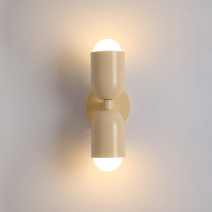 Applique Murale LED Morandi Moderne 2 Flammes Noire Intérieur/Couloir Métal