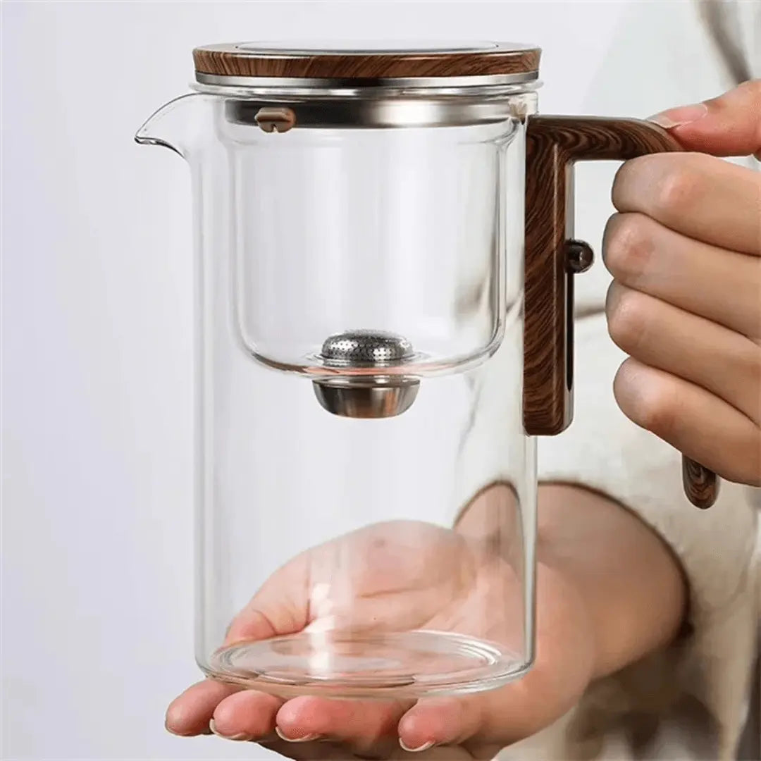 ClearBrew – Élégante Théière Transparente pour Café & Thé