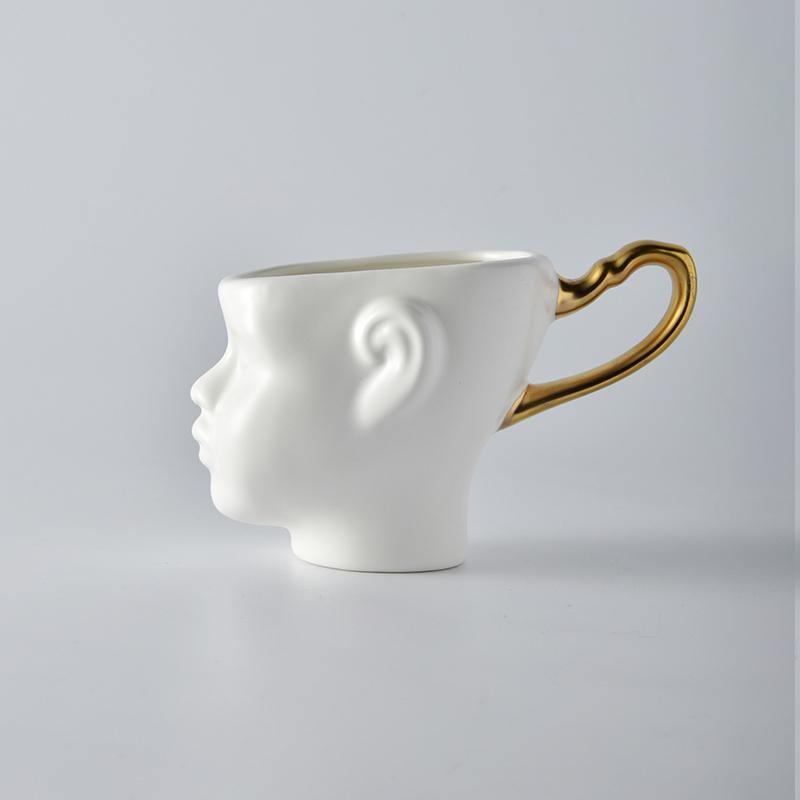 Floroux ceramic mugs | Face Design mugs | Available individually or as a set