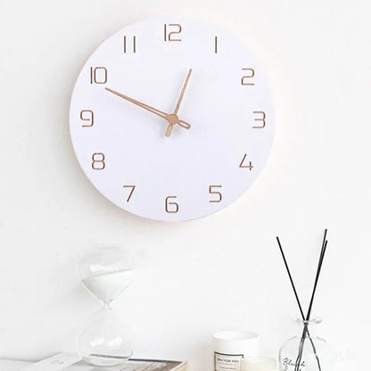ScandiTime - Horloge Murale 3D en Bois Nordique pour Élégance Scandinave