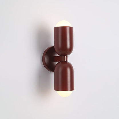 Applique Murale LED Morandi Moderne 2 Flammes Noire Intérieur/Couloir Métal