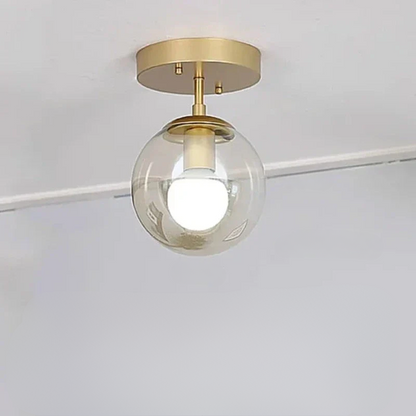 VerreLumi – Lampe de Plafond en Verre Moderne