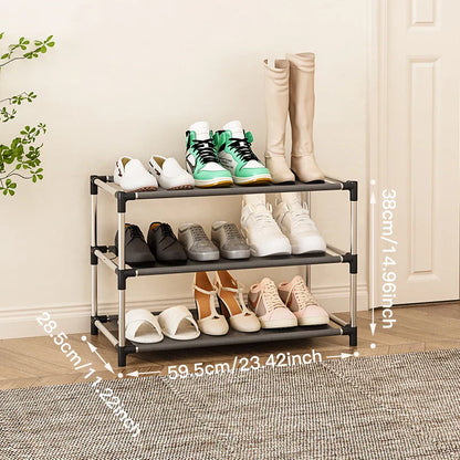 Étagère à chaussures haute : Solution de rangement peu encombrante, stable et durable