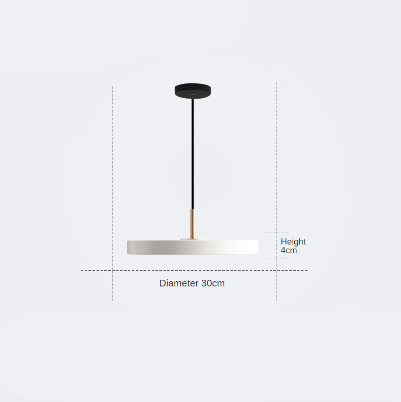 Floroux - Lustre élégant nordique à sous-verres plafonnier