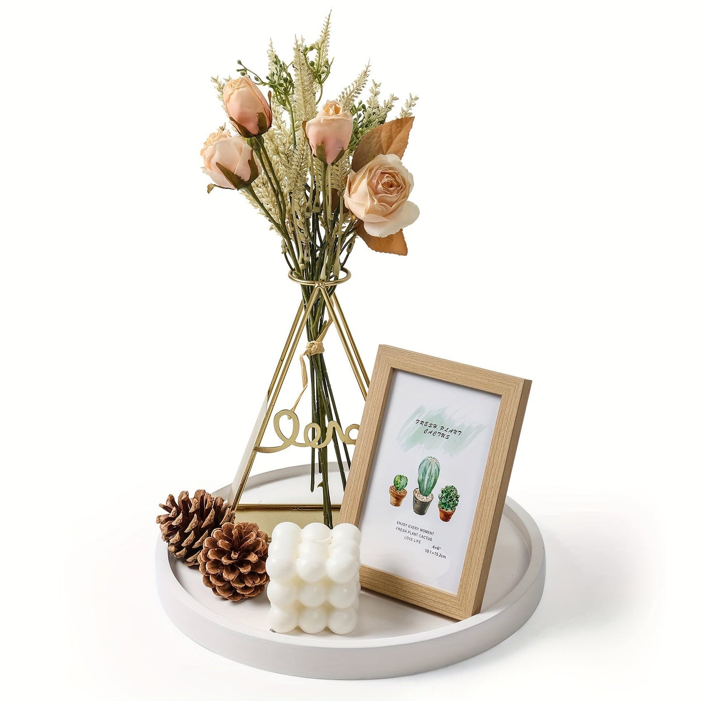 BohoChic - Élégante Coupelle Décorative en Bois