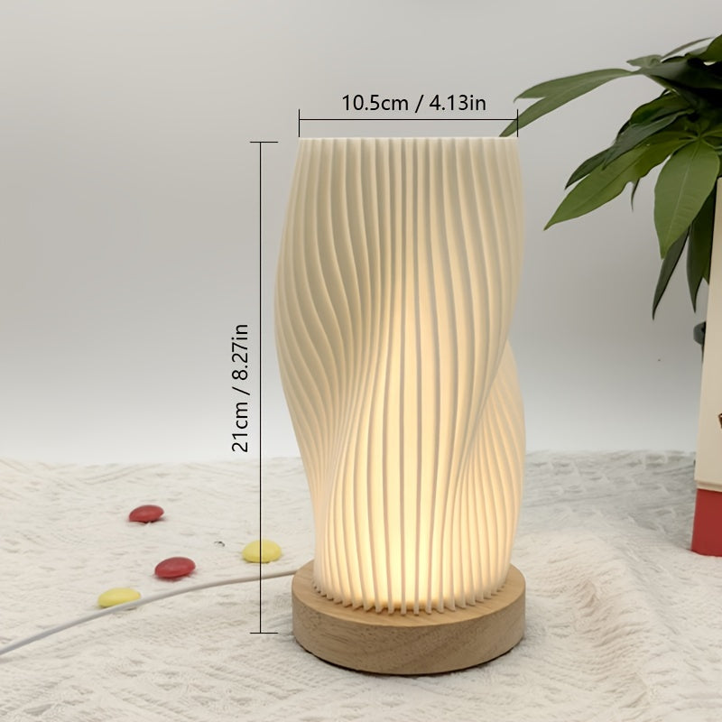CozyLight – Lampe de nuit LED dimmable avec bois