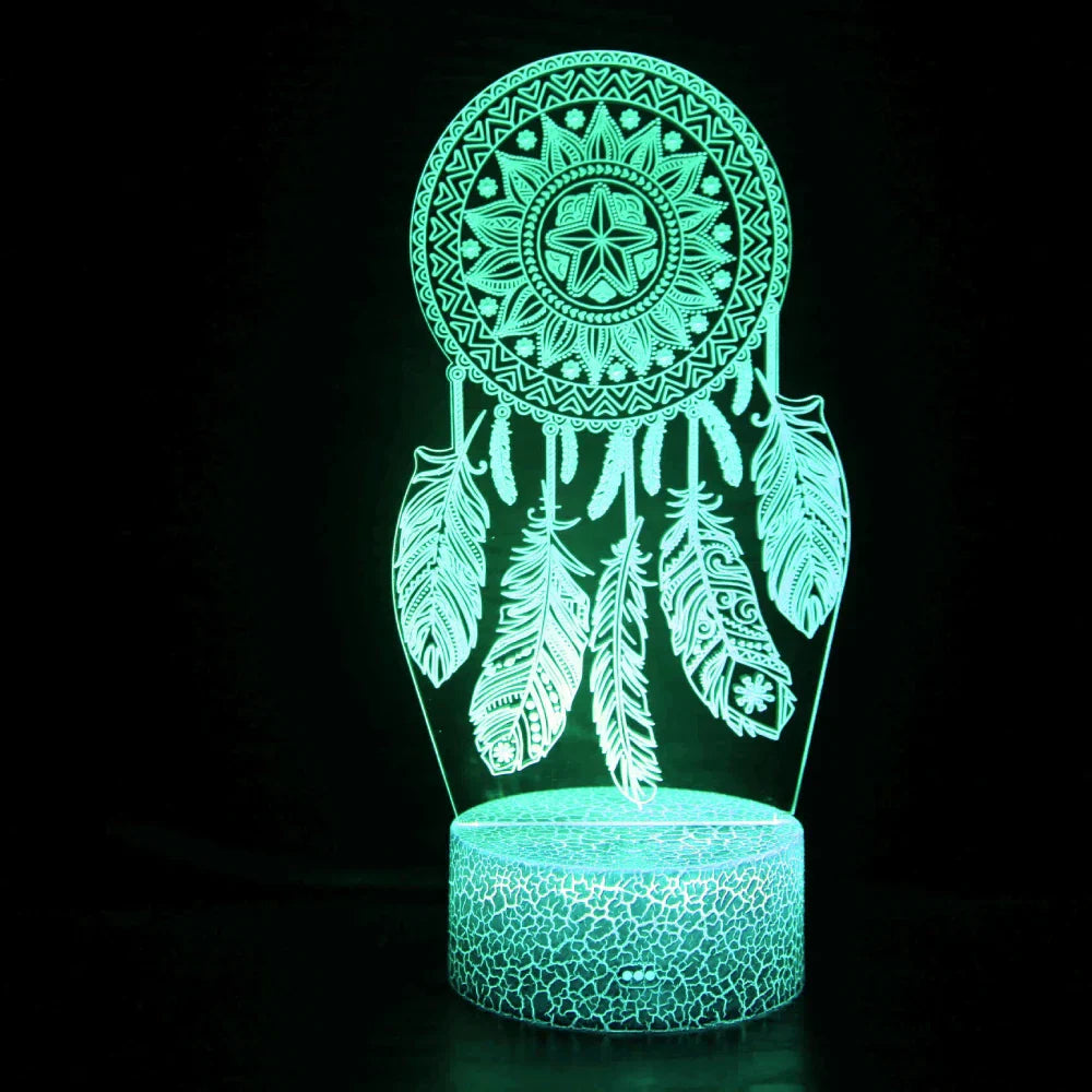 Floroux - Lampe attrape-rêves