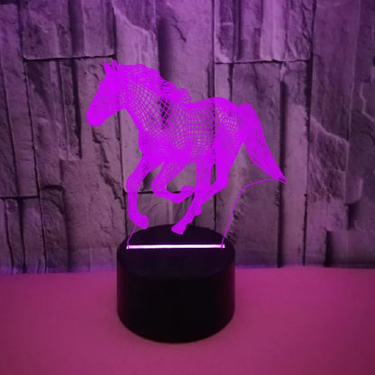 Floroux - Lampe de cheval de rêve