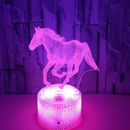 Floroux - Lampe de cheval de rêve