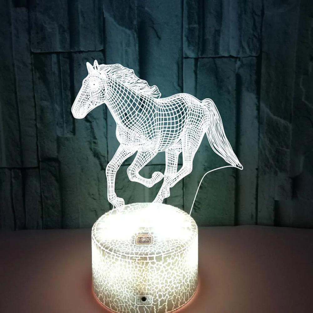 Floroux - Lampe de cheval de rêve
