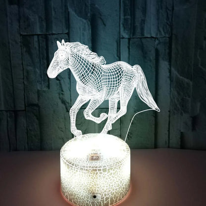 Floroux - Lampe de cheval de rêve