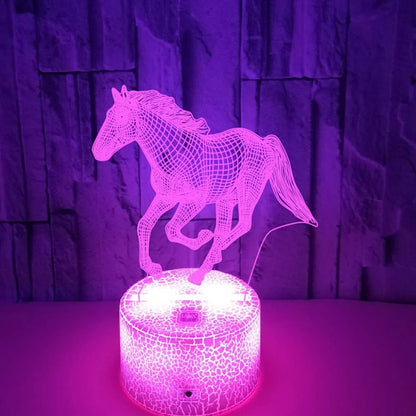 Floroux - Lampe de cheval de rêve