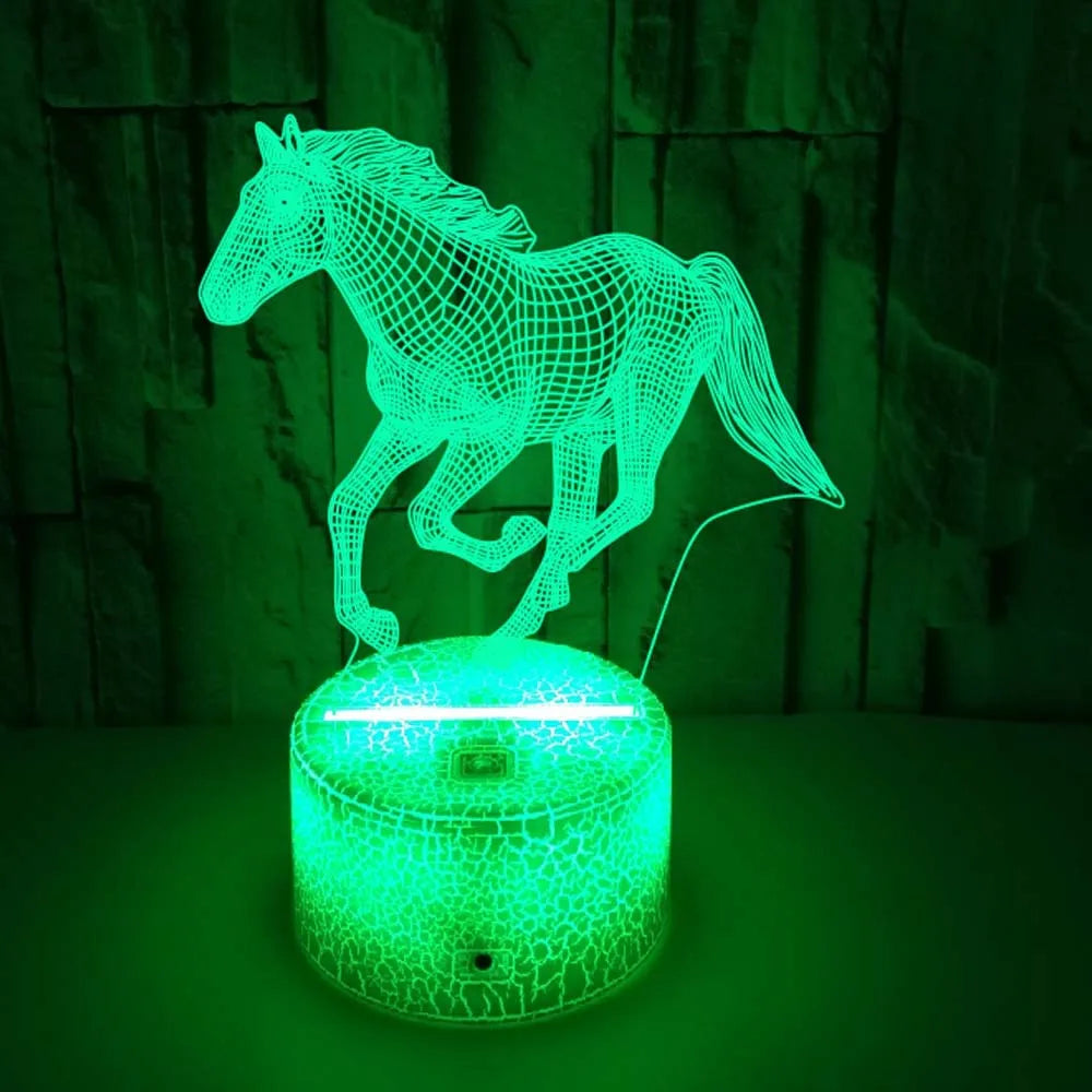 Floroux - Lampe de cheval de rêve