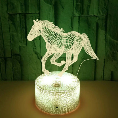 Floroux - Lampe de cheval de rêve