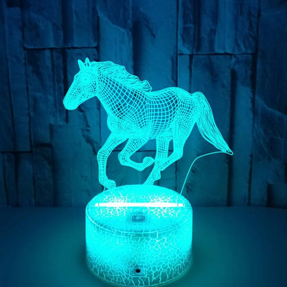 Floroux - Lampe de cheval de rêve