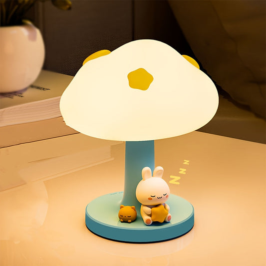 CozyCloud Lampe - USB Rechargeable Lampe de Table en Silicone
