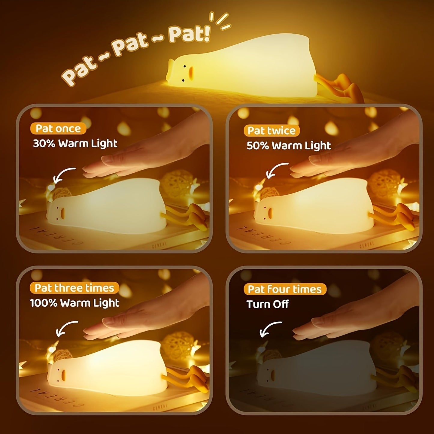 DuckGlow Lampe - Charmante LED Canard Éclairage Ambiance