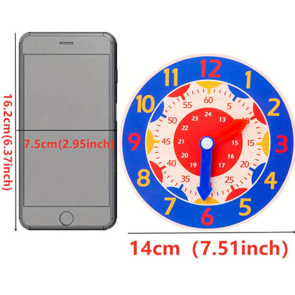 Floroux pour enfants - horloge d'apprentissage pour apprendre l'heure, parfaite en tant que cadeau de Noël et d'Halloween