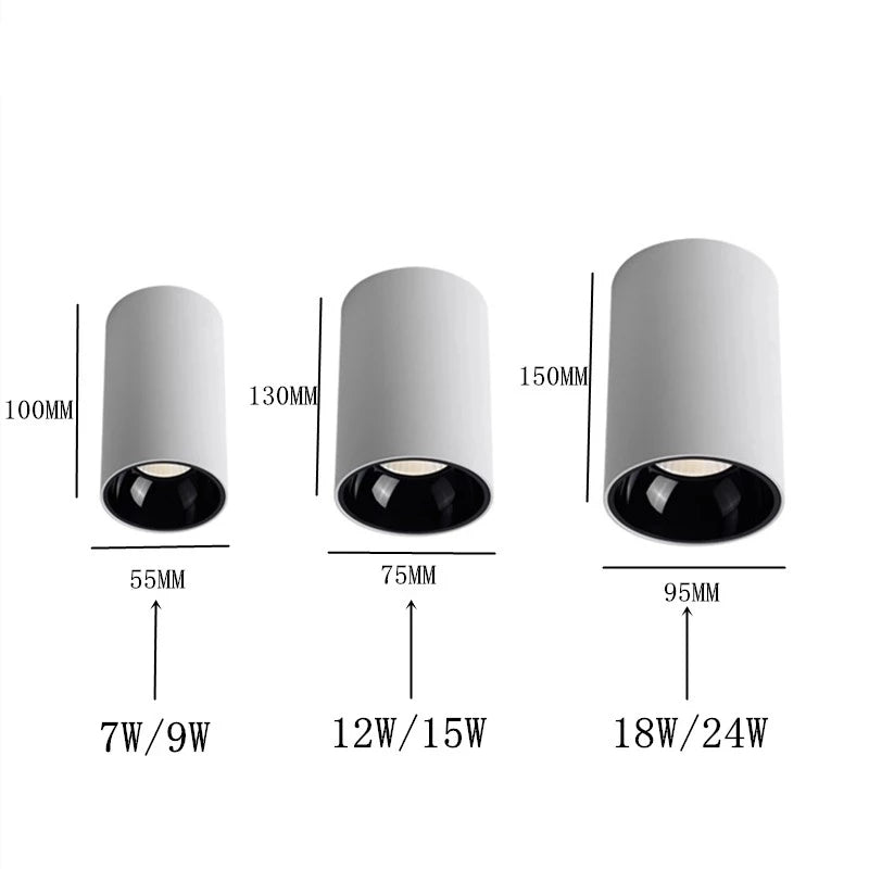 Floroux Runde COB Plafonniers | Design moderne | Énergie efficace | Éclairage parfait pour les espaces de vie et de travail