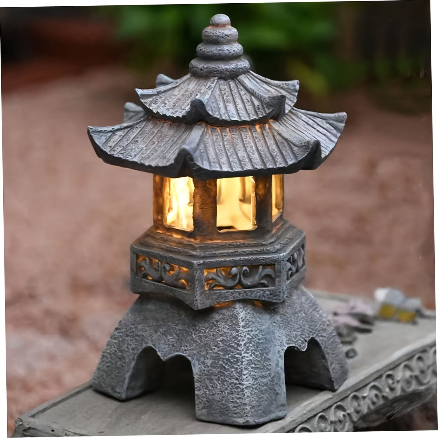LumiGlow Lanterne - Décoration de Jardin Zen à Énergie Solaire