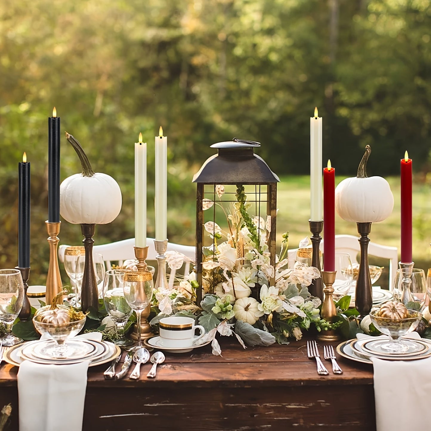 Eebuss Bougies Kegel sans Flamme – Effet LED Réaliste