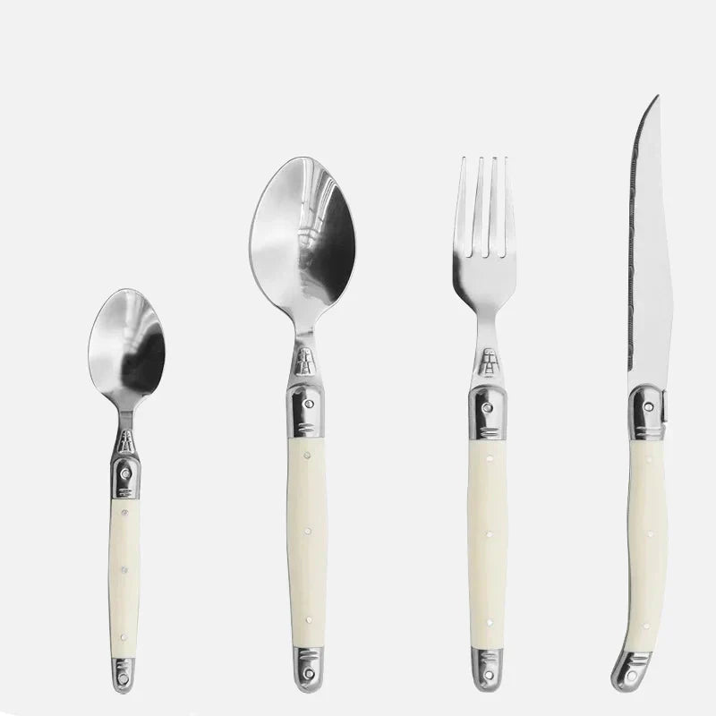 Set de couverts Laguiole couleur ivoire