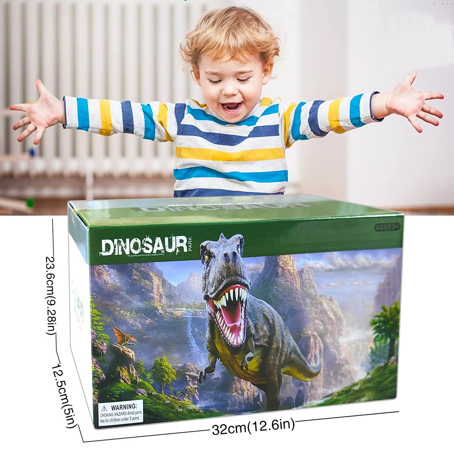 DinoExpress Train Set – Ensemble de jeu aventureux pour les enfants